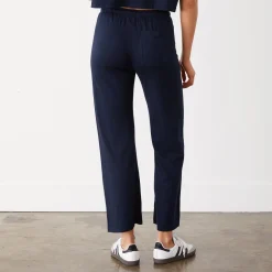 MONROW Organic Jersey Crop Pant DARKNAVY Discount